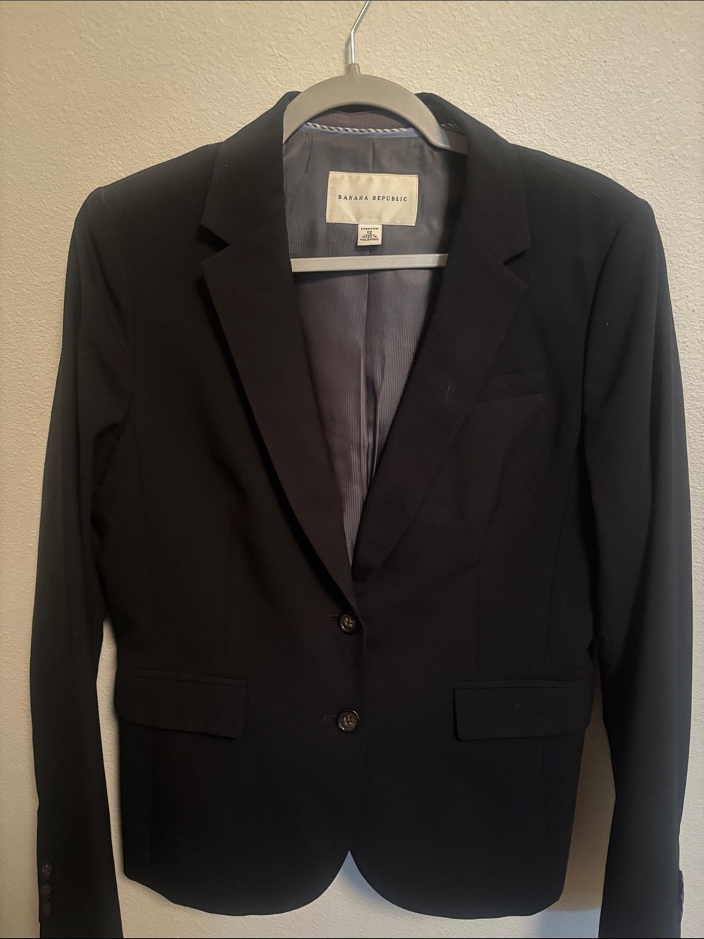 Banana Republic Black Women's Two-Button Blazer